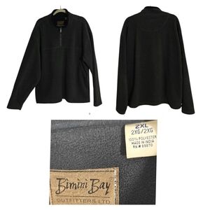 Bimini Bay Black Quarter-Zip Pullover